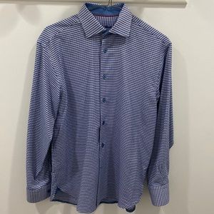 Men’s Visconti Black Dress Shirt. Long Sleeve. Size S. Dry cleaned.